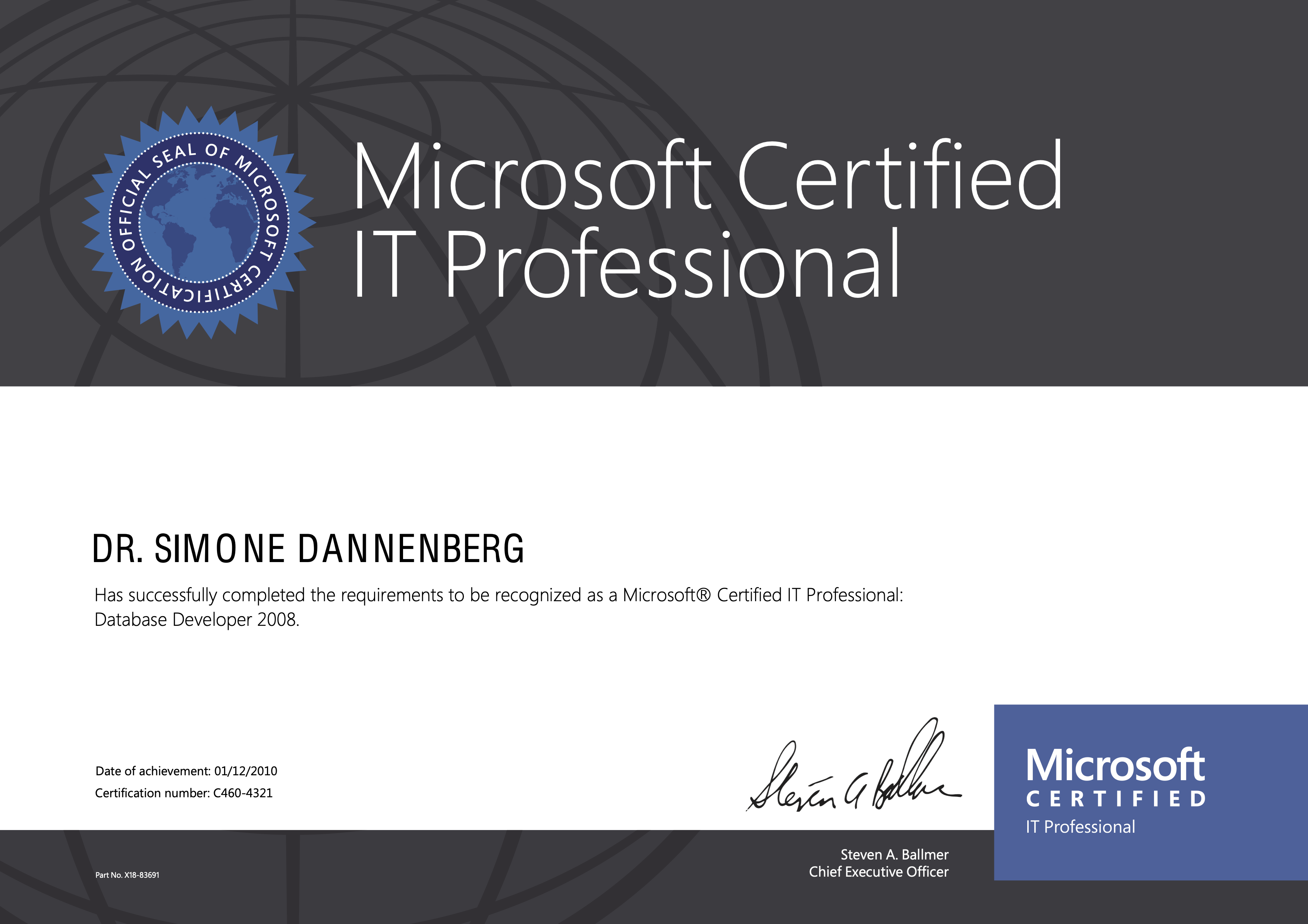Simone Dannenberg: MCITP